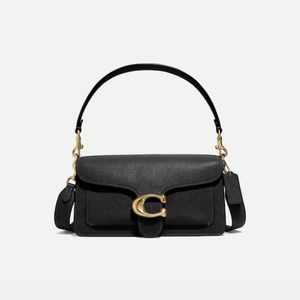Coach Classic Tabby Black Leather Cross Body Bag